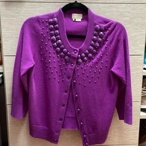 kate spade purple sweater